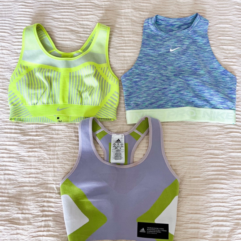 Nike Green and Blue Camisoles for Active Days